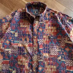 ⭐️美品90s⭐️チャップス BDシャツ 総柄 XL ネイティブ調 半袖のサムネイル