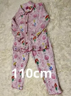 ディズニープリンセス　ボタン付きパジャマ　110cm