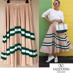 VALENTINO ヴァレンティノ プリーツスカート フレア ロング 春夏のサムネイル