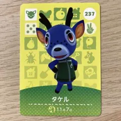 amiiboカード　あつ森　タケル