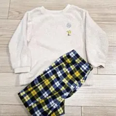 ユニクロ　UNIQLO　スヌーピー　フリースパジャマ　サイズ110