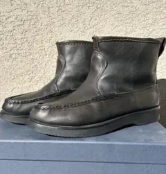 茶心ブラックレザー ラッセルモカシン　ノックアバウト