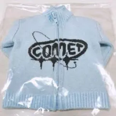 MDD SDM MSD 40cmドール服　ニットブルゾン　ライトブルー　水色