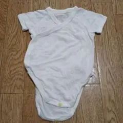 70cm 前開き半袖ボディスーツ メッシュ ホワイト