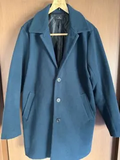 MONO-MART ダークグリーン ボタン付き チェスターコート