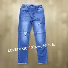 LOVETOXIC ダメージデニム　L