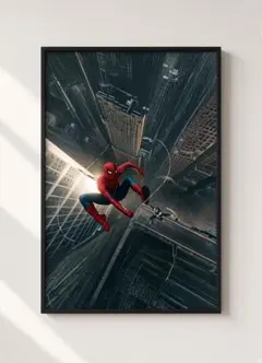 スパイダーマン ポスター 額縁入り A4