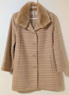 ジェーンモア　オンワード樫山　ラビットファー取り外し可　アンゴラコート　M