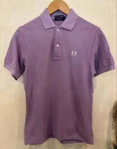 【美品】フレッドペリー ポロシャツ 月桂樹ロゴ くすみパープル