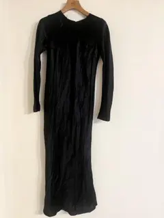 CITY SHOP ブラック サテン ワンピース