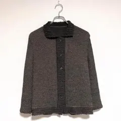 大人可愛い　レトロ　Lサイズ　薄手　長袖　伸縮性　春秋　レディース　トップス