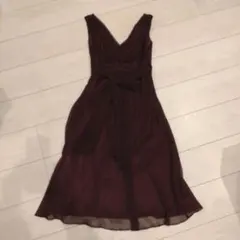 ウエストリボン パーティードレス