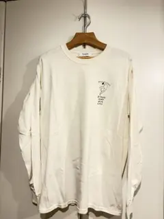 Yu Nagaba 長場雄　長袖カットソー ロングTシャツ　ホワイトのサムネイル