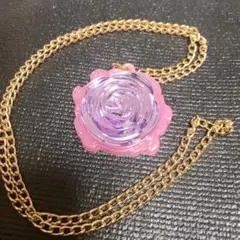 ペンダント 薔薇紫