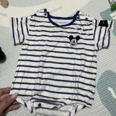 Disney ミッキーマウス ストライプロンパース 70cm