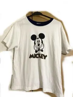 新作Samansa Mos2 Disneyコラボ ミッキーマウスリンガーTシャツ