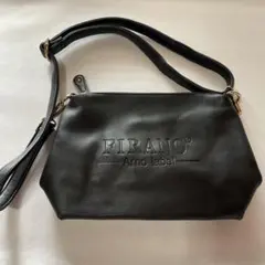 FIRANO ブラック ショルダーバッグ