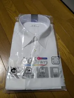 Adukotのワイシャツ ドレスシャツ 長袖 3L 形態安定のホワイト