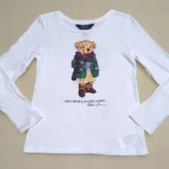 ポロラルフローレン ポロベア 長袖 Tシャツ 130cm 白 春物
