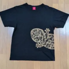 オジコ 半袖Tシャツ 京都水族館　オオサンショウウオブラック 男女兼用Lのサムネイル