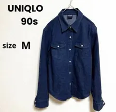 OLD UNIQLO オールドユニクロ90s ヴィンテージ デニムシャツ紺タグ