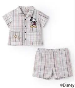 Disney ミッキーマウス チェック柄 セットアップ