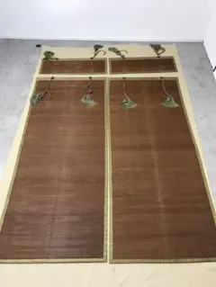 割引❗️御座敷簾 御簾 大小 4枚組 長押掛金具8本付 木箱 250725F1 割引❗️御座敷簾 御簾 大小 4枚組 長押掛金具8本付