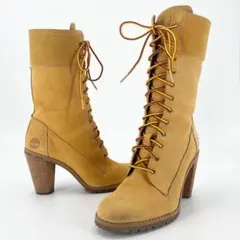 ティンバーランド　22697　イエローヌバック　ハイヒールロングブーツ　y2k