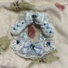 トレカケース　ブルー　うさぎ