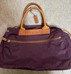 美品✨フェリージ ヘルメットバッグ ナイロン レザー 紫 A4◎ 9236/DS