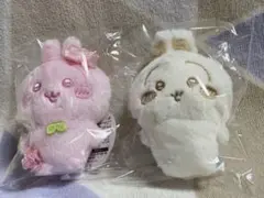 ちいかわ　ぬいぱれっと　さくらいろ＆ミルクいろ〜マスコット② うさぎ2点セット