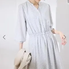 ロペピクニック　花柄　小花柄スキッパー　ロングワンピース　春服　夏服