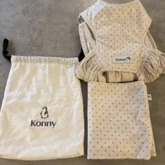 Konny ドット柄 抱っこひも　M