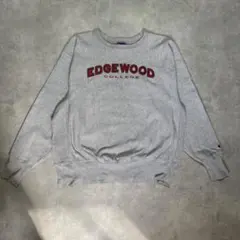 90s チャンピオン リバースウィーブ XL グレー エッジウッド カレッジロゴ