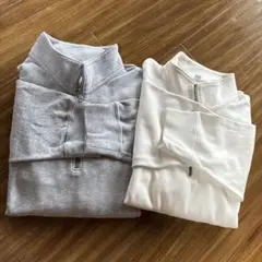 UNIQLO ハーフジップトレーナー 2色セット M