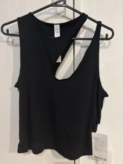 lululemon ショルダー カットアウト ヨガタンク ブラック