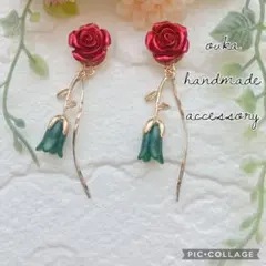 2つの薔薇と華奢ひねり
