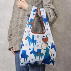 【新品未使用】カルディ エコバッグ 非売品 青 ブルー