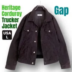Gap★ヘリテージ コーデュロイ トラッカージャケット★チョコレート★USA/L