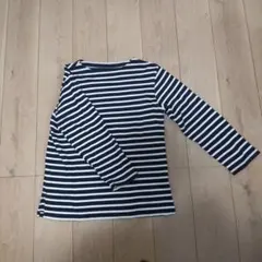無印良品 太番手 ボートネック長袖Tシャツ L