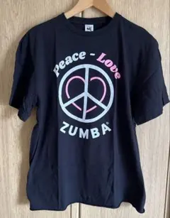 ZUMBA Tシャツ Peace-Love ブラック
