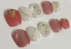 ニュアンスネイル もやもやネイル ミラーネイル ベリーショート