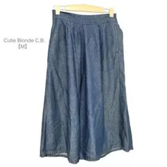 Cutie Blonde/スカーチョ/ガウチョパンツ/ゆったり/春夏/M/青