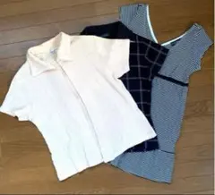 まとめ売り　チュニック＆ポロシャツ＆半袖カーディガン　3枚まとめ売り