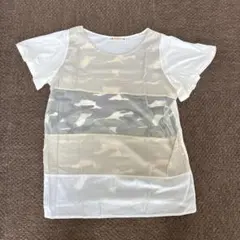 BEAMS HEART 半袖 Tシャツ カモフラ柄 切替のサムネイル