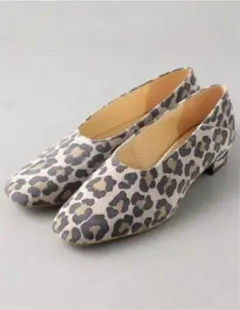 美品ほぼ未使用☆オデットエオディール　レオパードフラットシューズ⭐︎箱付き 美品】オデットエオディール バレエシューズ ヒョウ柄