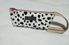 ハンドメイド　ペンケースダルメシアン柄綿100%マチ4cm
