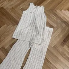ミラオーウェン　ノースリーブ パンツ セットアップ