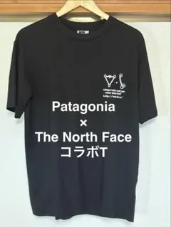 チ*ミ様 【激レア・美品】パタゴニア×ノースフェイス コラボTシャツ ブラック