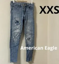 American Eagle 【XXS】スキニーデニム ライトブルー